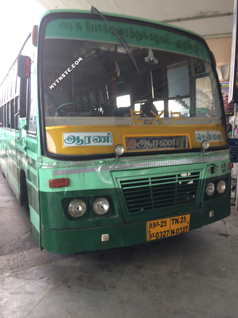 Arani to Chennai TN 25 N0327