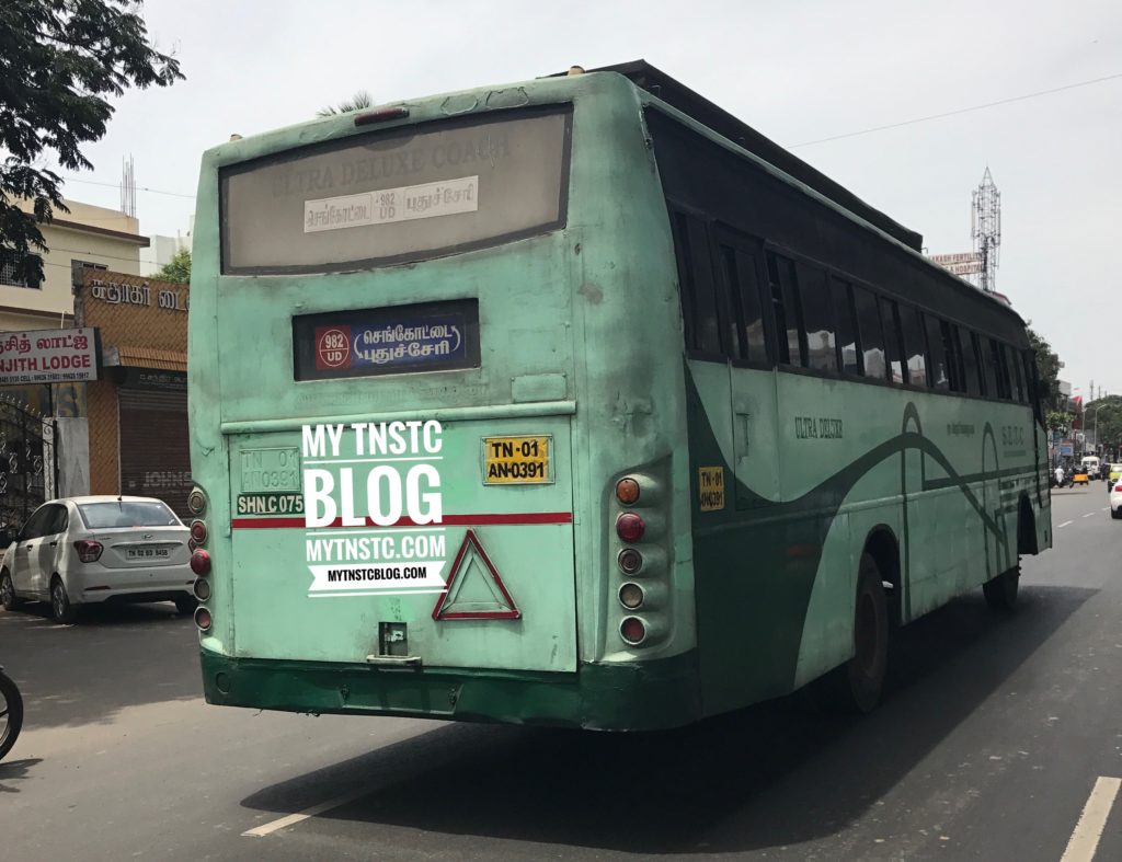 Shencottah to Pondicherry 982 UD SETC Bus Service via Madurai Neyveli Cuddalore
