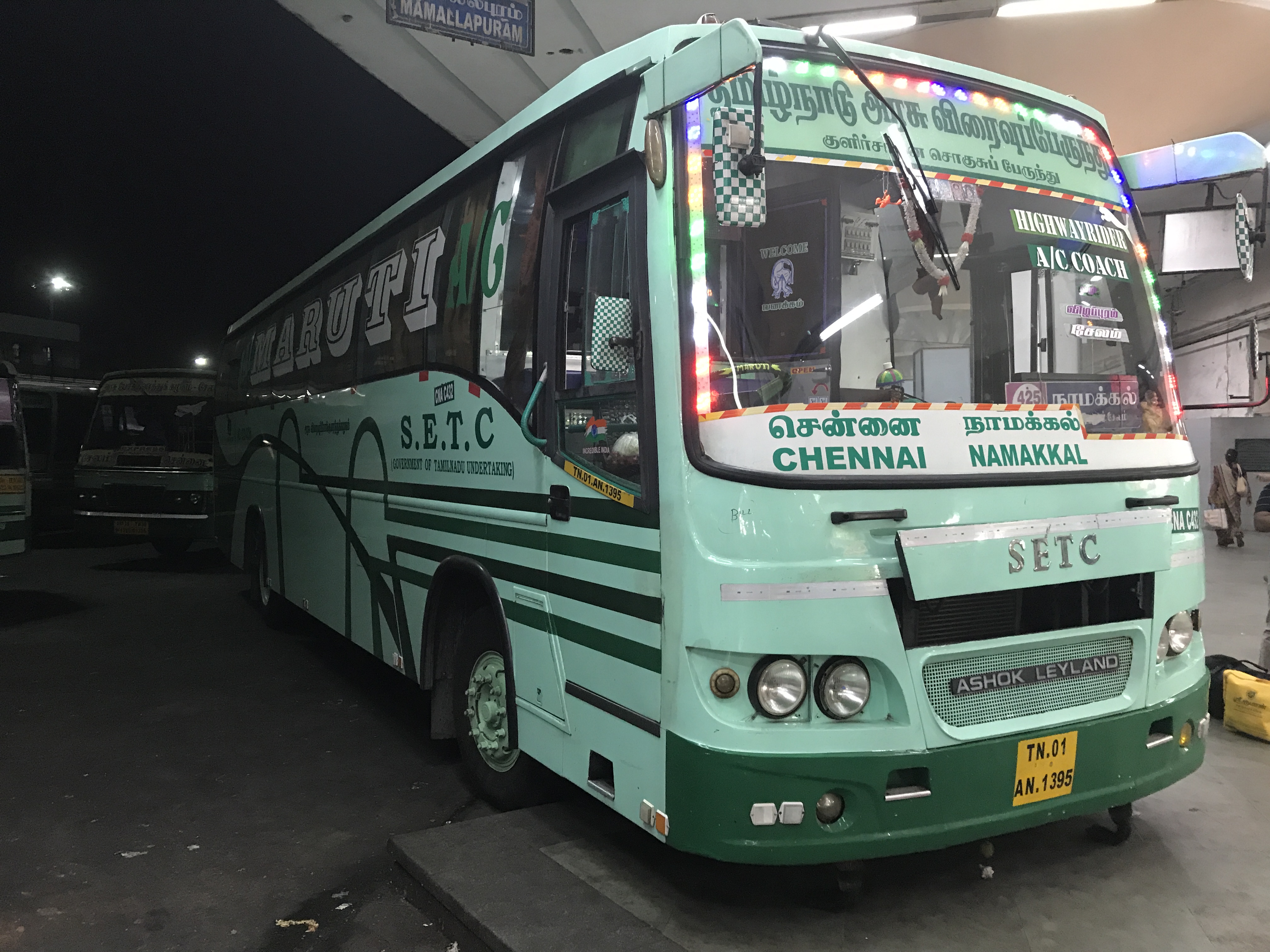 Chennai To Namakkal AC Coach by SETC 425 UD TNSTC BLOG
