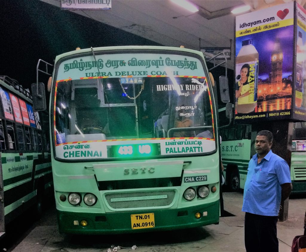 SETC Bus From Palapatti to Chennai 433 UD TN 01 AN 0916